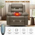 thumbnail image 4 of Korser Power Lift Recliner Chair for Elderly with Massage and Heat Oversized for Living Room,Brown, 4 of 6