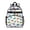 White Dinosaurs Colorful Species Pattern, variant on Dinosaur Pattern Cute School Backpack Bag for School with Padded Back and Adjustable Shoulder Straps 15.25"x11.5"x5.25"