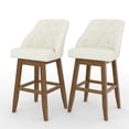 thumbnail image 4 of Tolead 30" Upholstered and Has Back Counter Bar Stools - Set of 2, Beige, 4 of 6