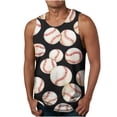 thumbnail image 2 of LSLJS Débardeurs de Baseball pour Hommes Été Décontracté Sans Manches T-Shirts Graphiques Amusants, 2 of 5