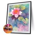 thumbnail image 1 of Cuadros Decorativos 5D bricolaje diamante pintura completo redondo taladro loto estanque rhinestone mosaico paisaje DQrwqpou Nuevos Originales, 1 of 9