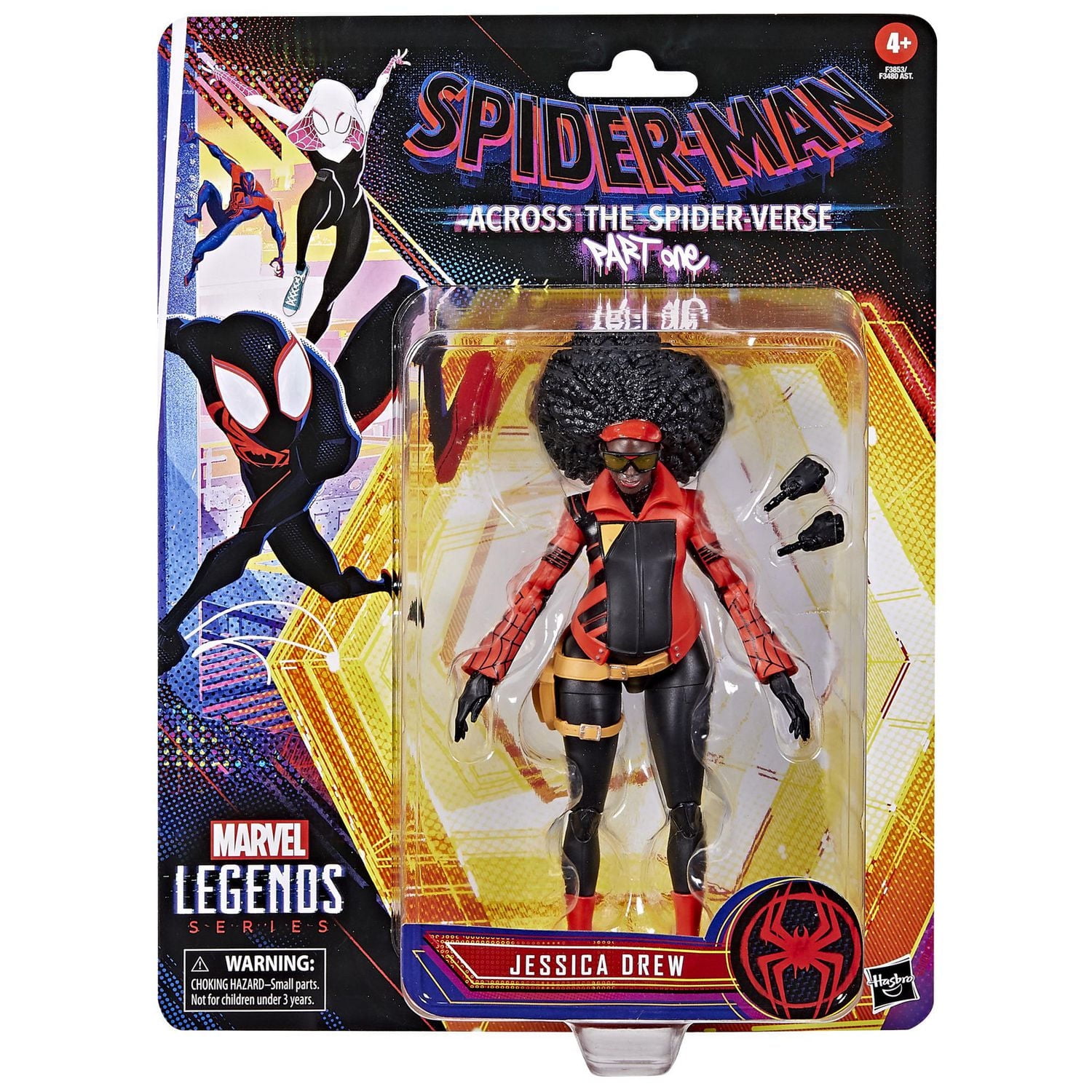 Marvel Legends Series Spider-Man: Across the Spider-Verse (Part One) Jessica Drew 6-inch Action Figure, 2 Accessories