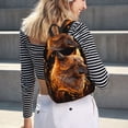 thumbnail image 5 of Easygdp Gold Flame Pattern Wolf Mochila de Lona Resistente para Laptop, Compatible con Laptops de 15 a 17 pulgadas, Ideal para Escuela, Trabajo y Viajes-Medium, 5 of 5