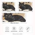 thumbnail image 2 of Yayeee Pillowcase Queen Size Set of 2 Satin Wrinkle Resistant Pillow Case, Brown Halloween Cat, 2 of 7