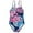 A Navy Fireworks Flowers, variant on Toddler Bathing Suit Girl Halter Baby Girls Swimsuit Quick Dry One Piece Swimsuits for Girls UPF 50+ A Navy Fireworks Flowers 4-5T