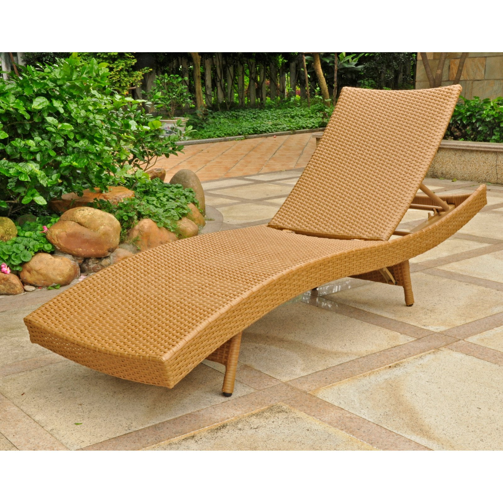 International Caravan Barcelona All Weather Wicker Chaise Lounge