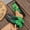 Green, variant on Women's Beach Bow Flat Sandals Flip Flops Cute Trendy Vacation Round Open Toe Thong Slide Sandals Shoe Hot Pink 7.5(40)