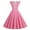 Pink sundress for women, variant on Dianli Sundresses for Women Party Prom Sexy Lace Trim Pleated Swing 1950S Dresses Formal V-Neck Short Sleeve Polka Dot Print Midi Summer Dress Green XL