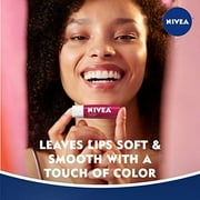NIVEA Cherry Lip Care - Tinted Lip Balm for Beautiful, Soft Lips, Pack of 4