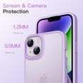 thumbnail image 2 of JETech Matte Case for iPhone 14 Plus 6.7-Inch, Shockproof Military Grade Drop Protection, Frosted Translucent Back Phone Cover, Anti-Fingerprint (Light Purple), 2 of 6