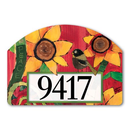 Peace Sunflower Fall Magnetic Yard DeSign & Address ...
