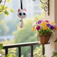 thumbnail image 2 of hulanddfd Cats Car Hanging Ornament, Cute Kittens Car Rearview Mirror Pendant Cartoons Animals Keychain Stylish Bag Accessories Gift for Cats Enthusiasts, 2 of 6