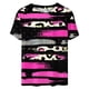 thumbnail image 4 of Fiudx Ofertas Flash Del Día Blusa Holgada Estampada con Cuello Redondo Retro de Manga Corta a La Moda para Mujer, 4 of 4