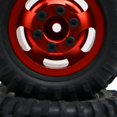 thumbnail image 4 of ZheElen 2x 1/24 Wheel Rims Tyre RC Upgrade Part Plastic Wear-resistant Rc Wheel Rims Tyre For Axial SCX24 RC Car Part Red, 4 of 6