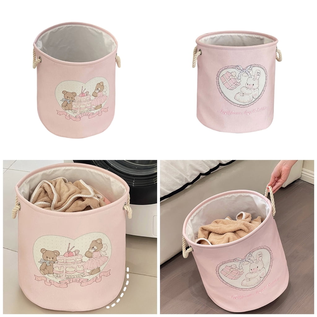Cotton Linen Laundry Basket Large Capacity Foldable Designs for Dirty Clothes Storage Homes Dormitories and Apartments