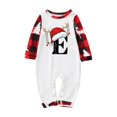 thumbnail image 5 of HJYCHN Suits Christmas Pajamas for Family Family Christmas Pajamas Matching Sets Santa Hat Antler Letter Print Round Neck Long Sleeve Full Length, 5 of 8