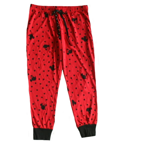 Disney Mickey and Minnie Mouse Red Junior Women's Pajama Pants (Medium)