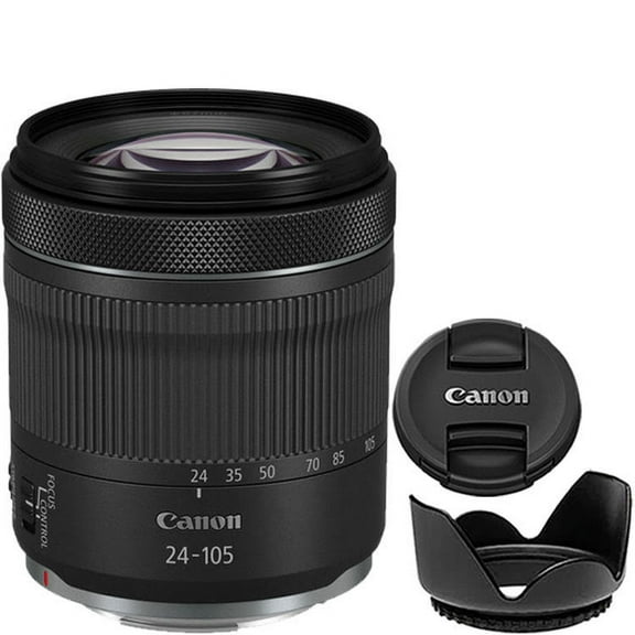 Canon RF 24-105mm f/4-7.1 IS STM Camera Lens, with Hood & Lens Cap