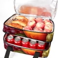 thumbnail image 5 of Thanksgiving Double Layered Insulated Refrigerated Lunch Bag with Two Compartments - Large Capacity Hand-Carry Meal Bag, 7.1x11.4x16.1 inches, 5 of 6