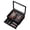 Black, variant on Amoard Knife Display Case, Knife Collection Display Holder with Glass Lid, 2-Layer Wooden Pocket Knife Case with Drawers, Black