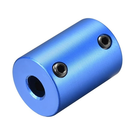 

6.35mm to 6.35mm Bore Rigid Coupling 25mm Length 18mm Diameter Aluminum Alloy Shaft Couplers Connector Blue