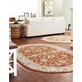 thumbnail image 3 of Rugs.com Charlotte Collection Rug – 5' x 8' Oval Rust Red Low-Pile Rug Perfect For Living Rooms, Large Dining Rooms, Open Floorplans, 3 of 8