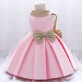 thumbnail image 3 of HAWEE Robe Tutu à Paillettes pour Filles avec Nœud, Dos Nu, Grande Robe de Bal de Mariage Formelle (6M-6T), 3 of 7