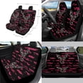 thumbnail image 2 of Jeiento Deer Car Seat Cover Full Set with Steering Wheel Cover Seat Belt Cover Trash Can Rear View Mirror Cover Coaster Center Console Cover Pink Camo Hunting Gear Shift Knob Cover Set 14 Pieces, 2 of 7