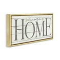 thumbnail image 3 of Stupell Industries Good To Be Home Family Inspirational Typography Painting Gold Floater Framed Canvas Art Print Wall Art, 31 x 14, 3 of 9