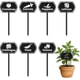 thumbnail image 1 of 8 marcadores metálicos para plantas, estacas para vegetales, para exterior e interior, de 8,9 x 18,8 cm, impermeables, bonitos, para jardín., 1 of 9