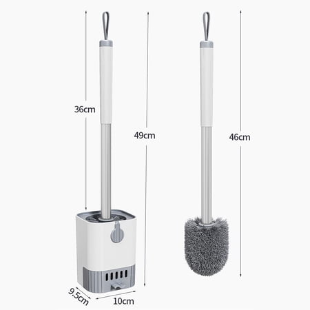 Stainless Steel Toilet Brush Set For Efficient Cleaning Long Lasting Handle