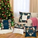 thumbnail image 3 of 4 fundas de cojín con tema navideño, funda de almohada con copos de nieve, funda de almohada navideña, funda de cojín navideña, funda de almohada navideña para sofá (C), 3 of 5