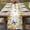 Yellow Light Purple, variant on Table Runner 72 Inches Long for Kitchen Dining, Watercolor Flowers Dresser Scarf Farmhouse, Dining Table Decorations for Wedding/Parties, Spring Sunflowers Daisy Butterflies Beige 14 x 72 In