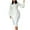 White #1, variant on pstuiky Womens Dresses, Women Solid Color Lantern Sleeve Dress Long Sleeve Crew Neck Dress Maxi Dress Party Dress Leisure Black XL
