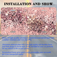 thumbnail image 3 of 1 Pcs 2D Flat License Plate Covers & Frames, Pink Glitter For Decorative Front, Waterproof For Decoration Aluminum License Plate Covers & Frames Cover For Men Women, 12" X 6", 3 of 7