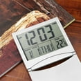 thumbnail image 5 of New Arrival Digital LCD Date Time Calendar Desk Alarm Clock Alarm Clock Digital LCD Thermometer Flexible SILVER, 5 of 7