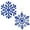 Blue(12PCS), variant on 12 PCS 3.9-Inch Glitter Snowflake Ornaments, Plastic Xmas Tree Decorations for Christmas, Holiday, and Winter Home Decor
