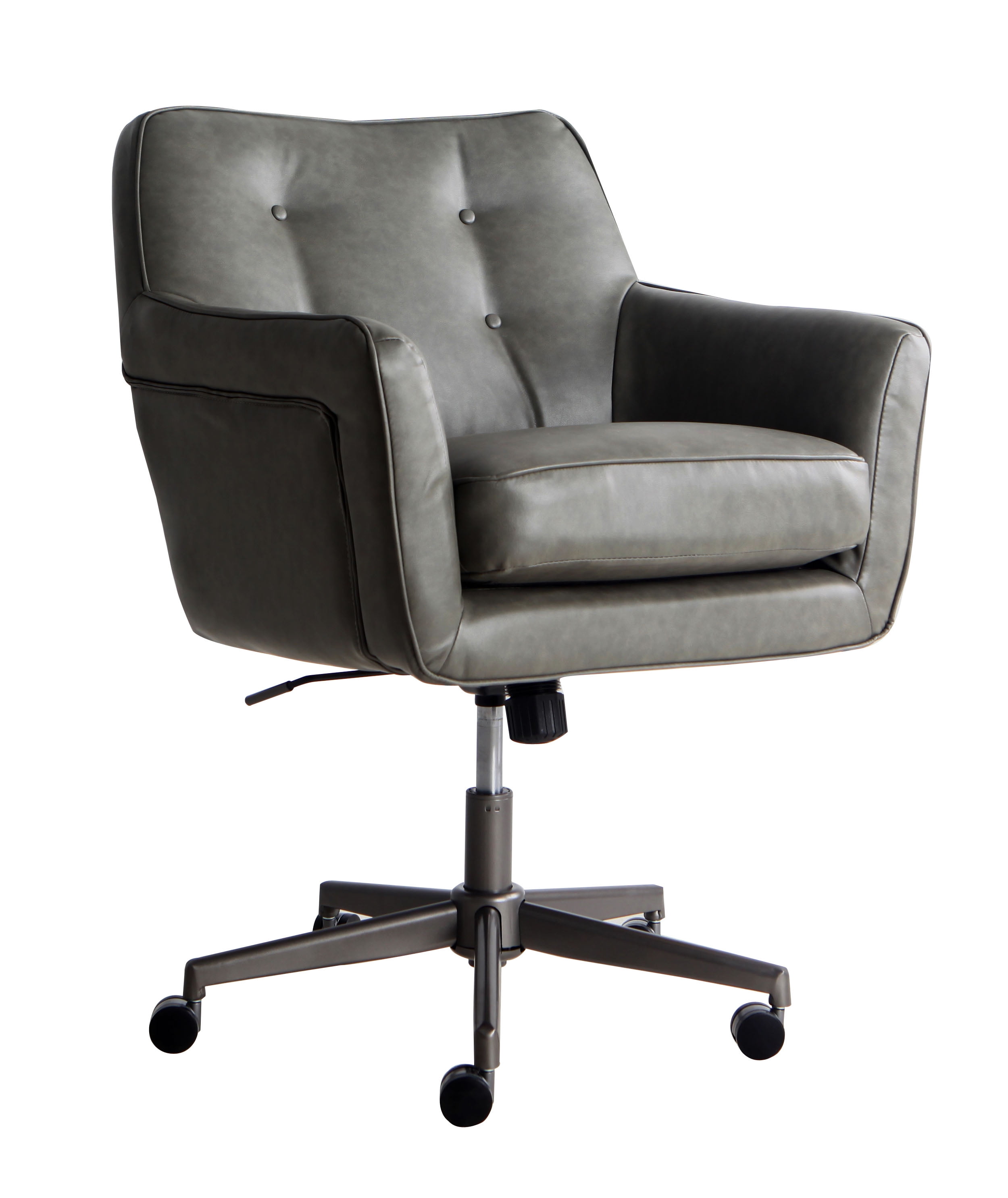 Serta Style Ashland Home Office Chair, Gray Bonded Leather Walmart