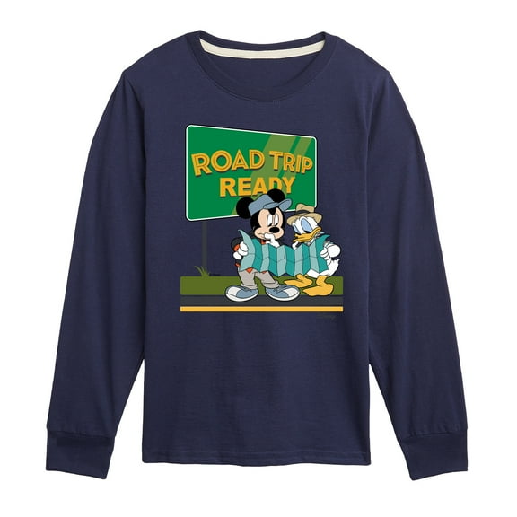 Disney - Road Trip Ready - Toddler & Youth Long Sleeve Graphic T-Shirt