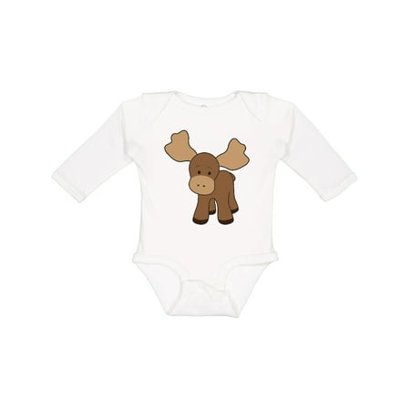 

Inktastic Cute Moose Gift Baby Boy or Baby Girl Long Sleeve Bodysuit