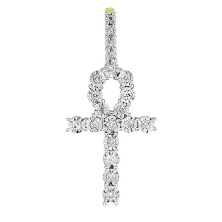 ankh carat 10k diamonds charm genuine pendant cross mens gold custom