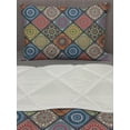 thumbnail image 3 of Mandala Comforter & Sham Bedding Set, Checkered Rectangles Pattern Various Oriental Inspired Motifs Culture, 3 pcs Duvet Set Microfiber Filling Quilt, 5 Sizes, Multicolor, by Ambesonne, 3 of 4