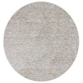 thumbnail image 1 of HomeRoots 352618 6 ft. Round Polyester Ivory Heather Area Rug, 1 of 1