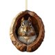 thumbnail image 2 of Adornos navideños de animales, búhos, mapaches, colgantes para árbol de Navidad, impresión plana 2D, acrílicos, pequeños colgantes., 2 of 5