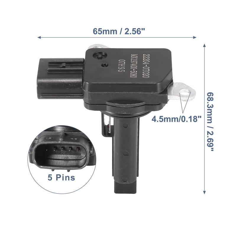 ATNVIDSG Mass Air Flow Sensor 22204-0D010 – Compatible With Toyota Corolla 2000-2002, Lexus GS430/SC430, Chevy Prizm