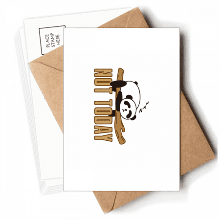 Sleep Panda Branches Lazy Postcards Envelopes Blank Note Cards Mailing