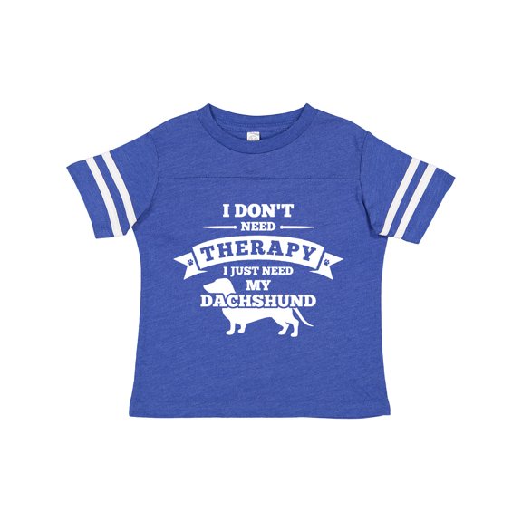 Inktastic No Therapy Dachshund Boys or Girls Toddler T-Shirt