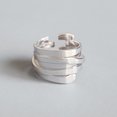 thumbnail image 1 of Anillos irregulares de Plata de Ley 925 para mujer, joyería Vintage de boda, accesorios Punk, joyería GaaBou, 1 of 2