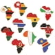 thumbnail image 2 of Broches de alfileres esmaltados con forma de mapa de África, joyería étnica de Hip Hop, broche con forma de mapa de Ghana, Guinea, Argelia, 2 of 5