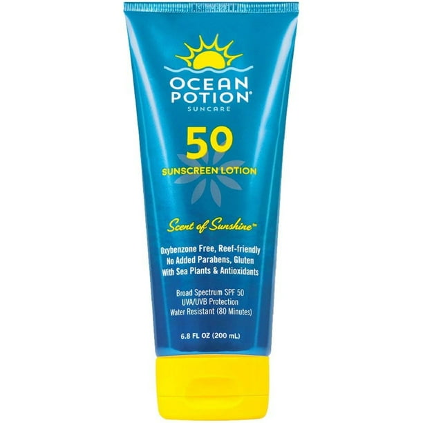 2 Pack Ocean Potion Spf50 Sunscreen Lotion Scent Of Sunshine 6.8 oz